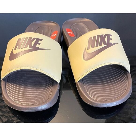 Nike Victori One Slide Wheat Grass Baroque Brown CN9675-701 Men 8 NWOB - Picture 3 of 10